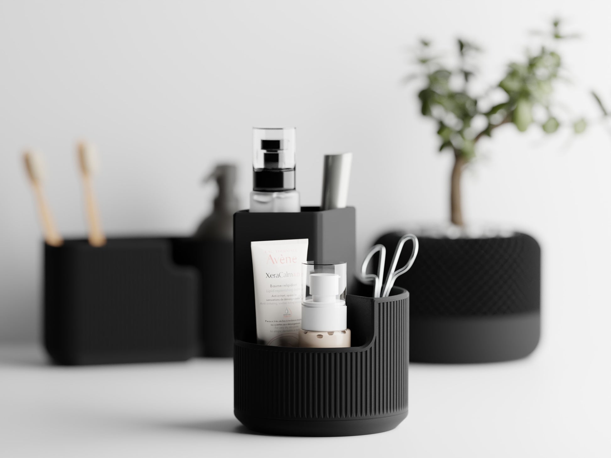 The Small Elegant Oval Organizer for Bathrooms