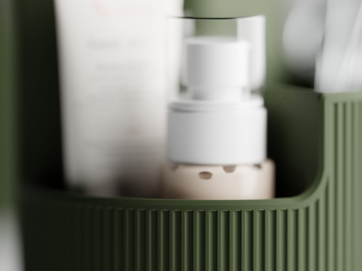 The Small Elegant Oval Organizer for Bathrooms
