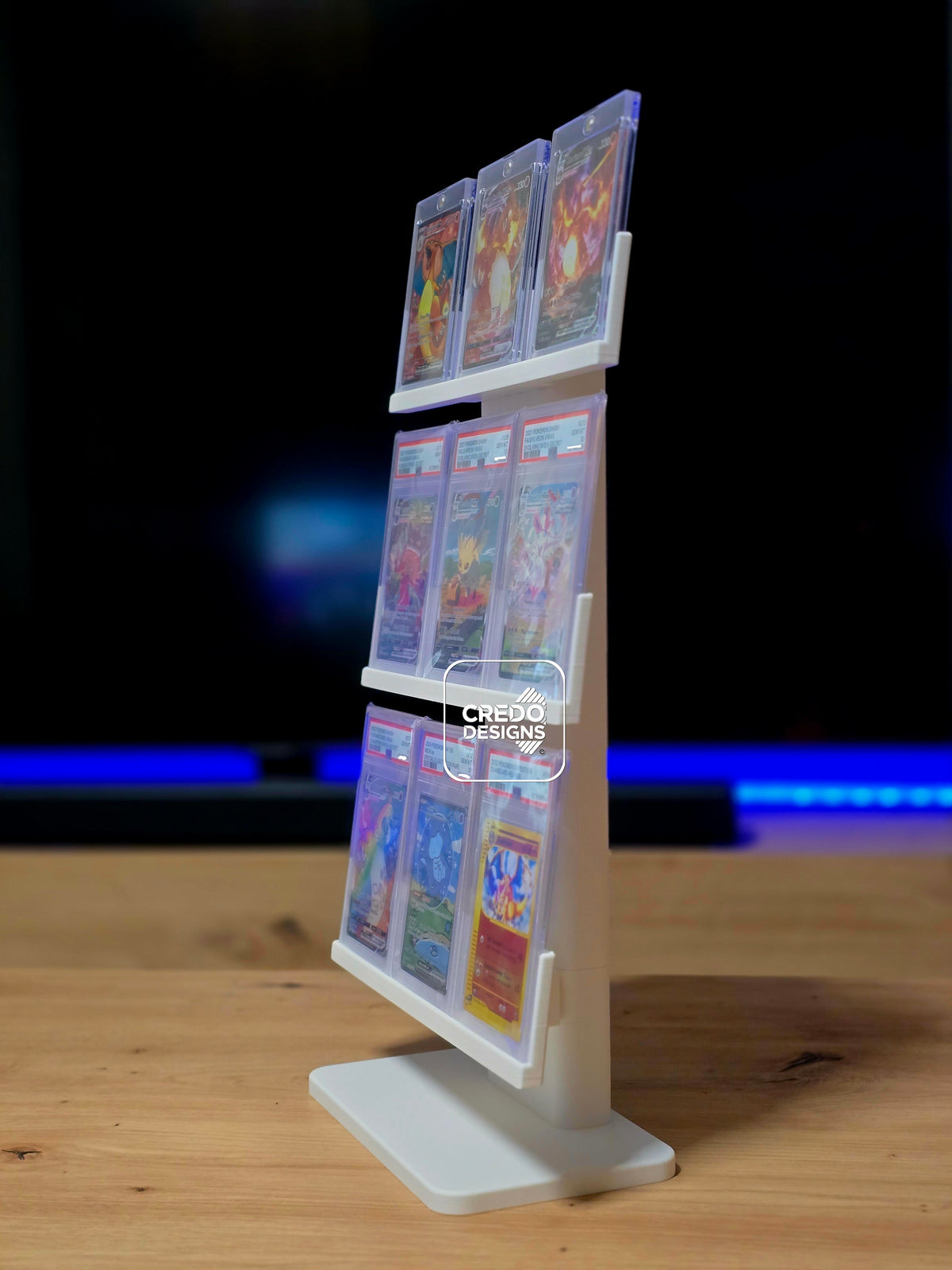 3x3 Graded Slab Universal Modern Display Stand
