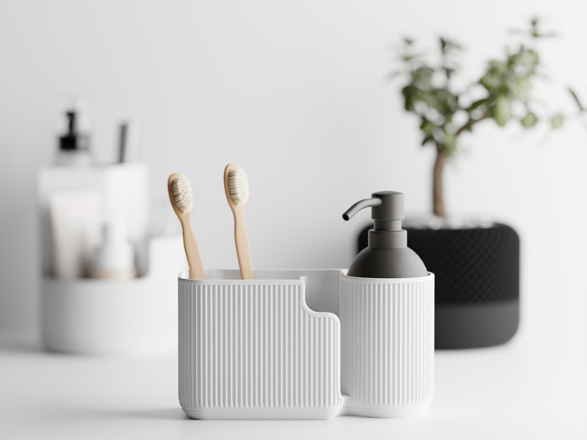 The Elegant Oval Organizer for Bathrooms
