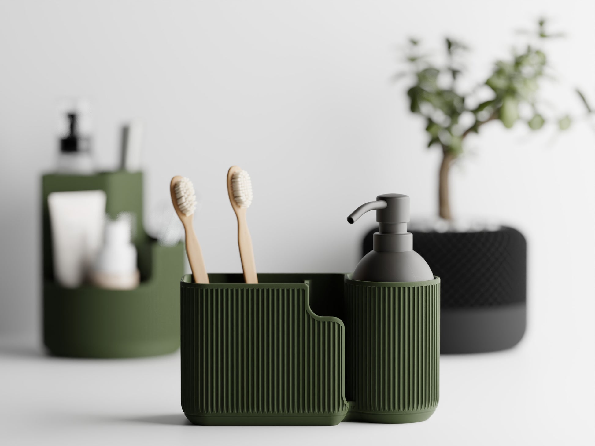 The Elegant Oval Organizer for Bathrooms