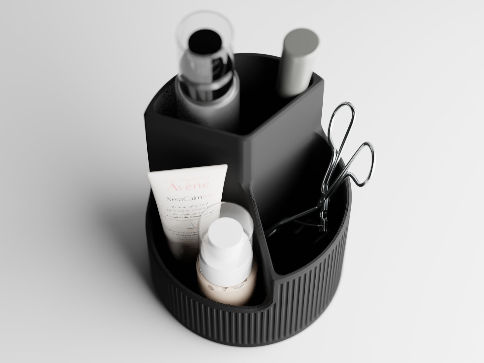 The Small Elegant Oval Organizer for Bathrooms