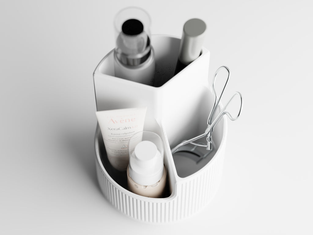 The Small Elegant Oval Organizer for Bathrooms