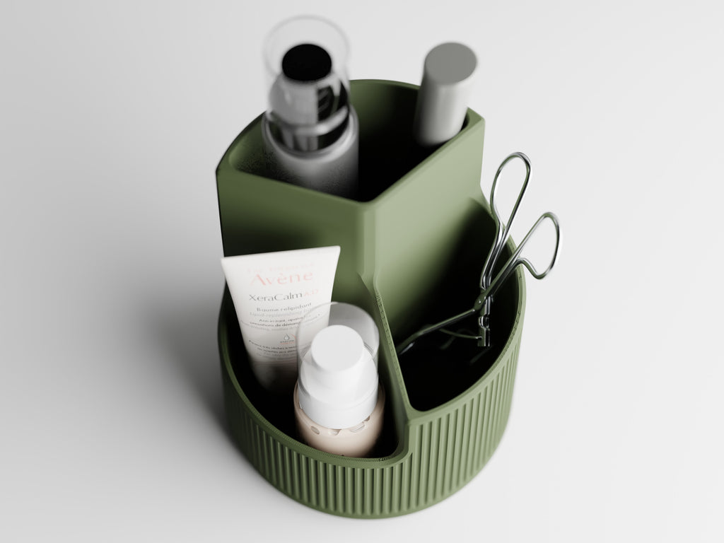 The Small Elegant Oval Organizer for Bathrooms