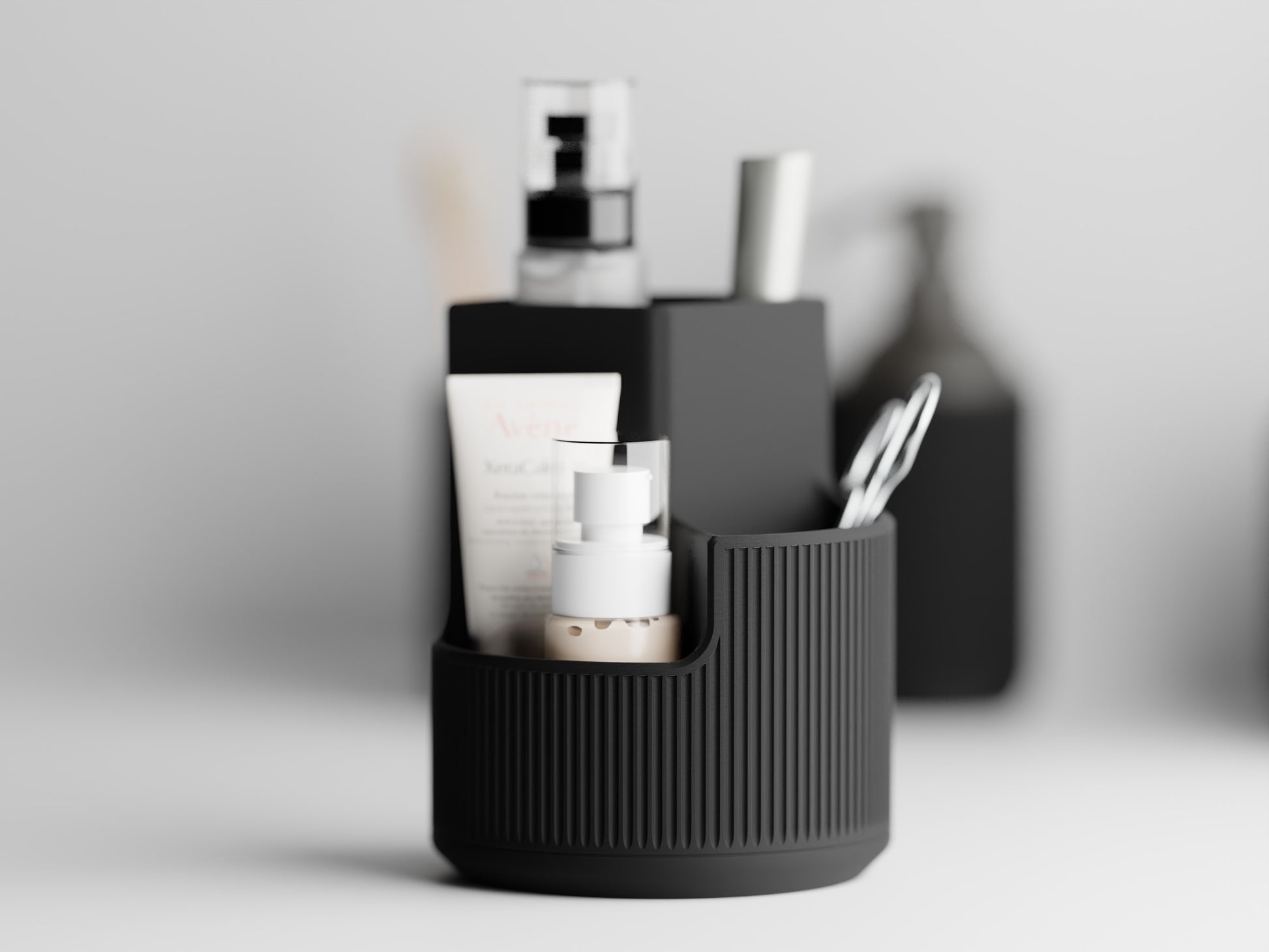 The Small Elegant Oval Organizer for Bathrooms