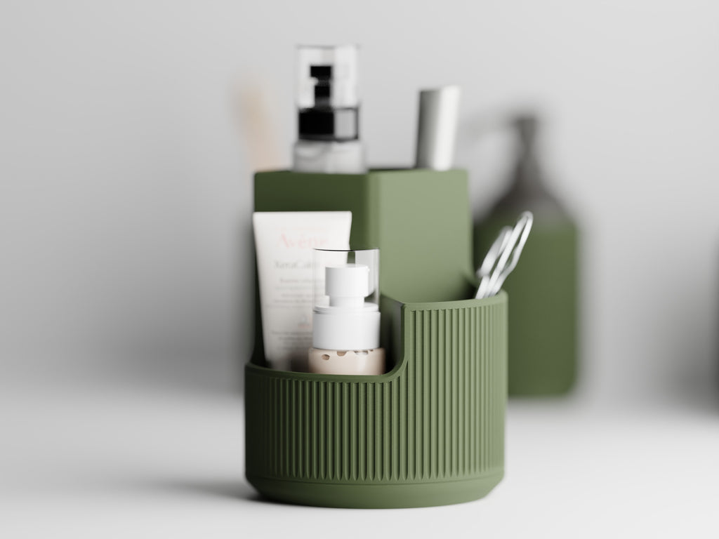 The Small Elegant Oval Organizer for Bathrooms