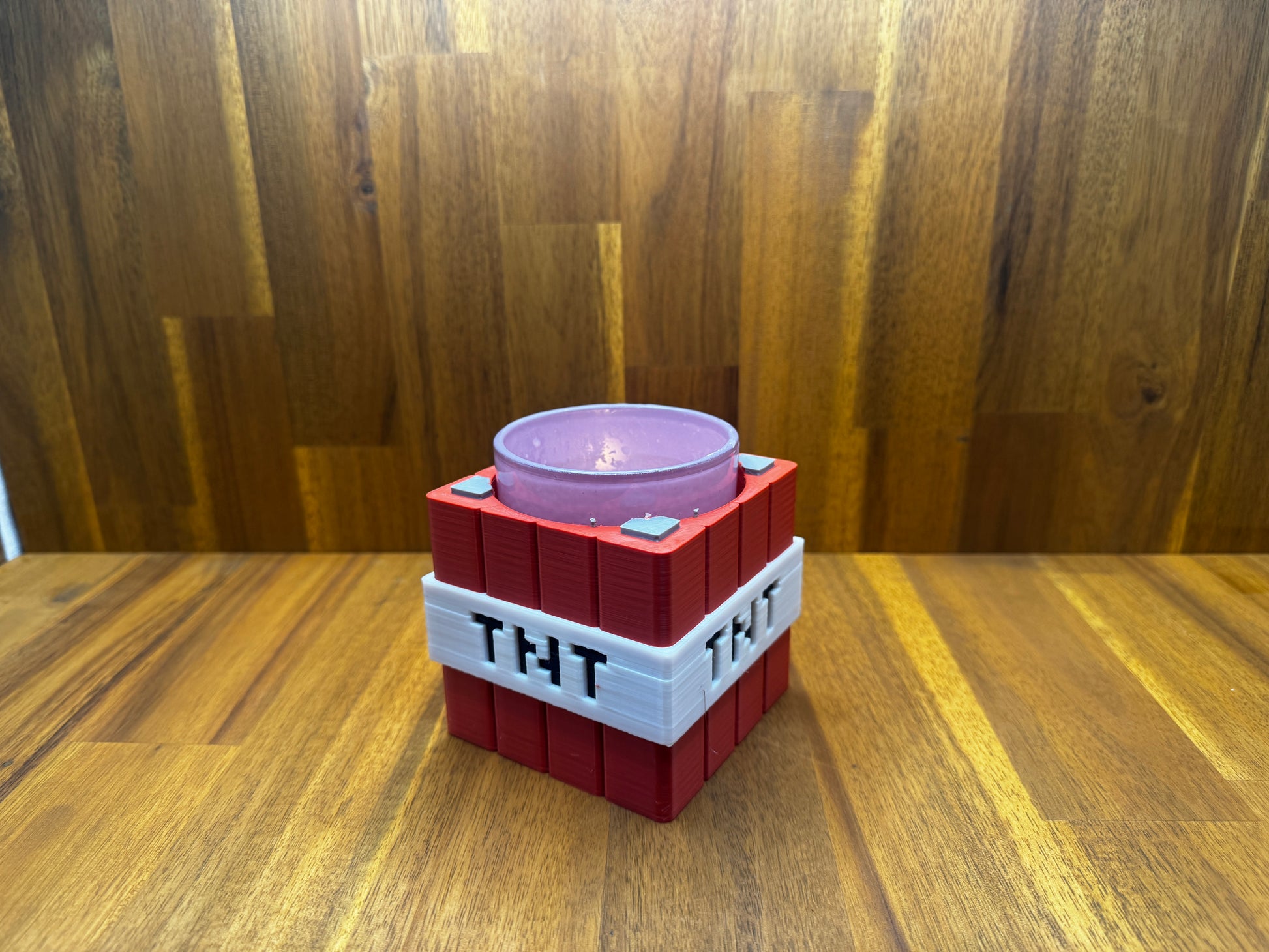 Minecarft TNT Candle Holder