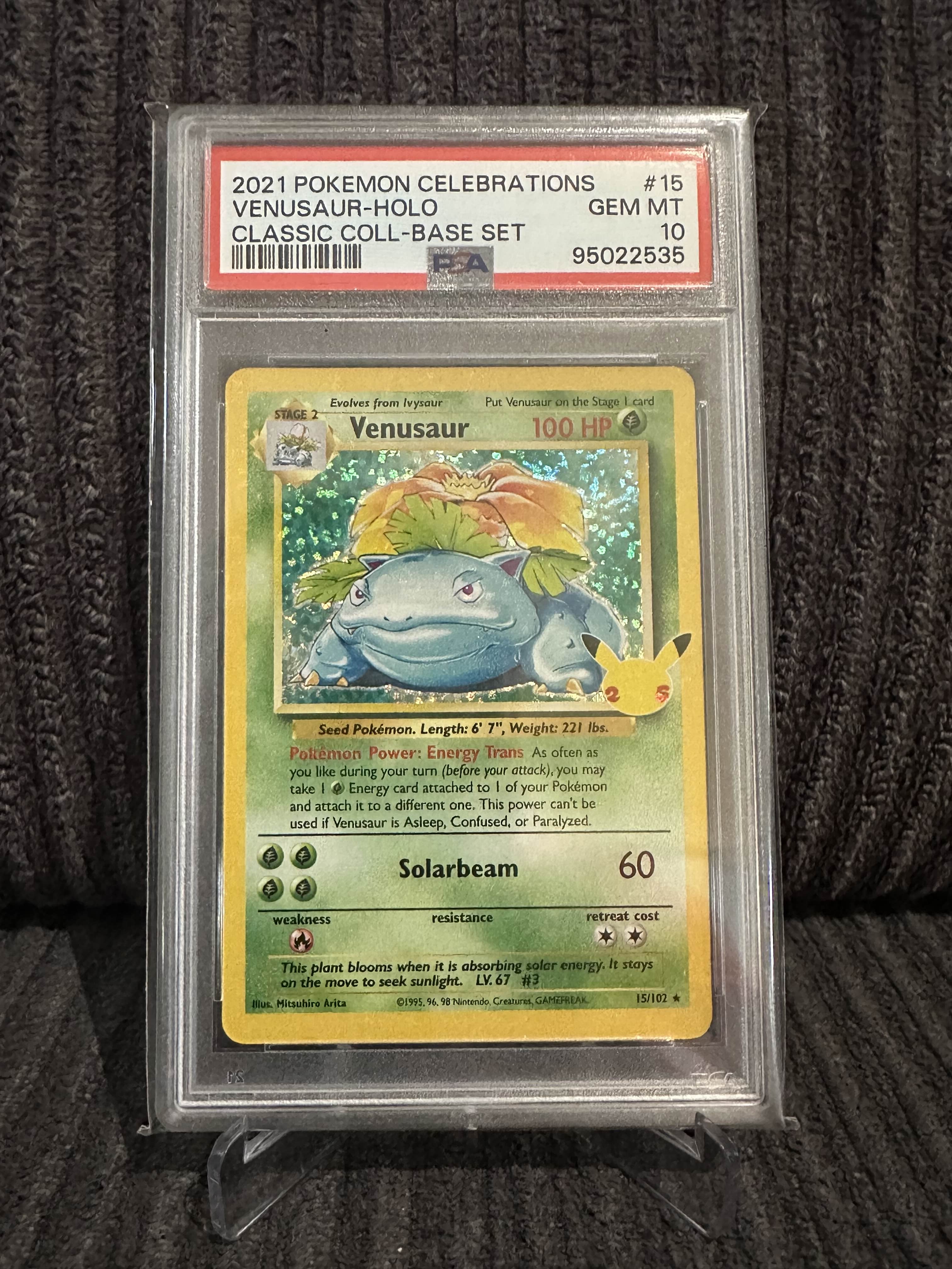 Venusaur 15/102 PSA 10