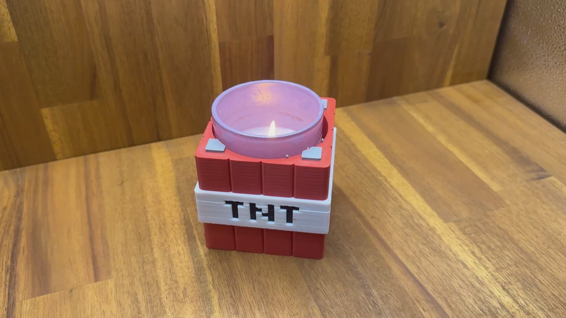 Minecarft TNT Candle Holder
